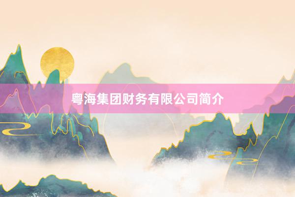 粤海集团财务有限公司简介